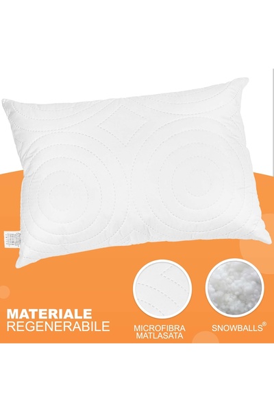Pernador Σετ 2 καπιτονέ μαξιλάρια μικροϊνών, 40x60 εκ.