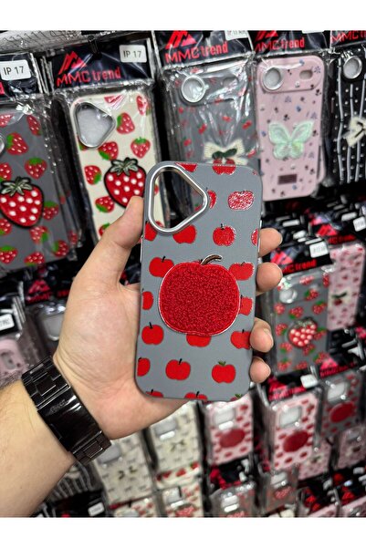 SUPPO Samsung Galaxy A34 Uyumlu Popsocketli Tasarım Tatlı Kılıf