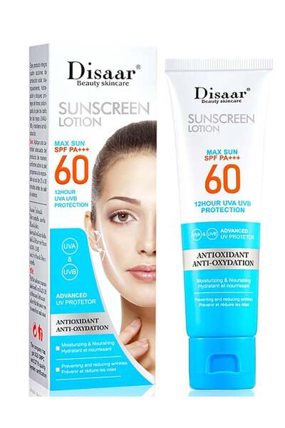 Disaar Desar Sunscreen Lotion SPF 60 PA+++ Beauty Cream for All Skin Types