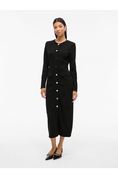 VILA Maxikleid VICLARA Langarm