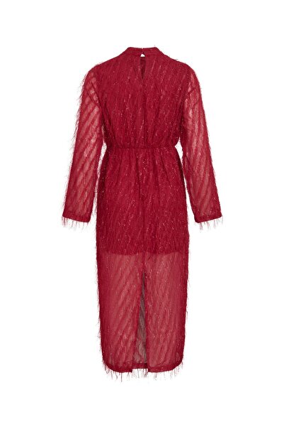 VILA Maxikleid VIFEATHER Langarm