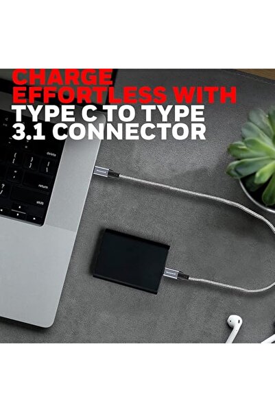 HONEYWELL Type C To Type C USB 3.1 Cable (1.2M) PD 100W 5Gbps 3A QC 3.0