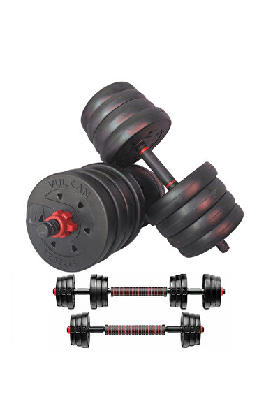 Vulkan Set gantere si haltera 30 kg Vulkan® cu set manusi si mansete fitness