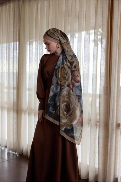 İpekhan Winter Bloom Collection Qupra Shawl 30002-10018