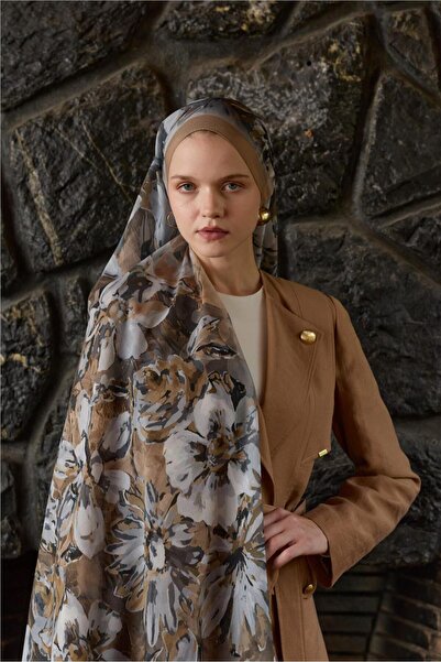 İpekhan Winter Bloom Collection Qupra Shawl 30001-10097