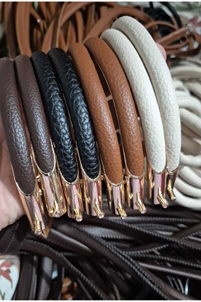 ST Atölye Metal Derili Kahverengi Rengi Kulp/Çanta Aksesuar/Hoby