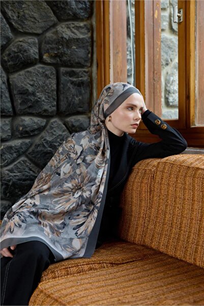 İpekhan Winter Bloom Collection Qupra Shawl 30001-10019