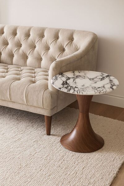 private house Modern marble side table 50 cm