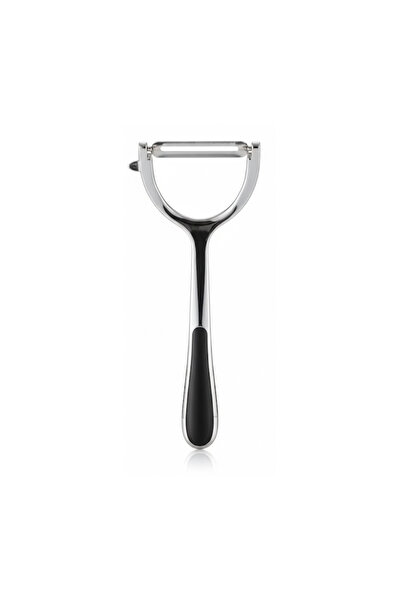 NİCE قشارة بطاطس وفواكه ستانلس ستيل - فضي اسود