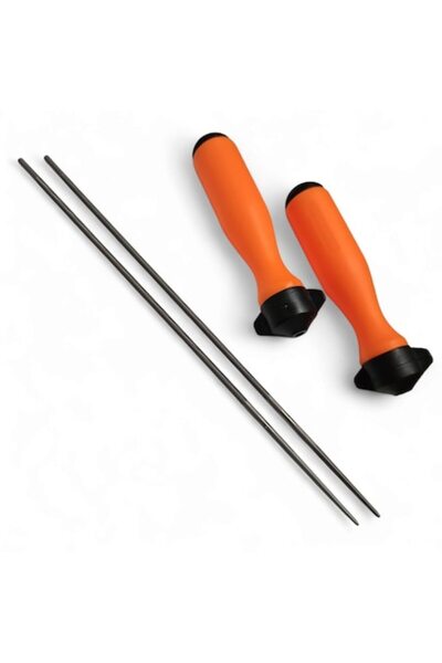 VALLORBE set: 2 pile rotunde de 3,2 mm pentru mini drujbă cu 2 mânere de susț...