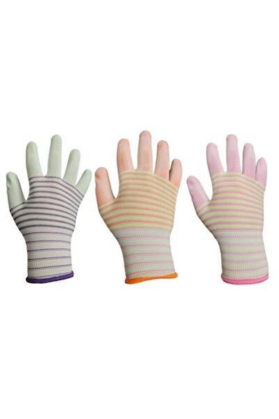 OEM Set de 3 perechi de mănuși de cauciuc pentru femei, mărimea 8