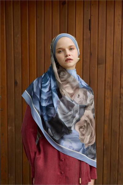 İpekhan Winter Bloom Collection Qupra Shawl 30002-10070