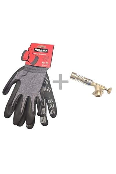 MDY Set-cap arzător din alamă cu montaj pe filet,lampa instalator și mănuși d...