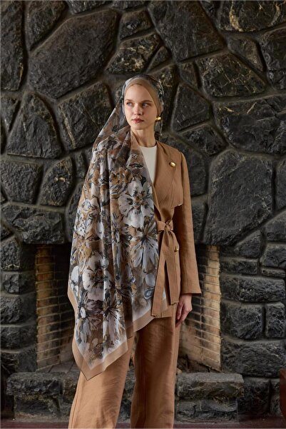 İpekhan Winter Bloom Collection Qupra Shawl 30001-10097