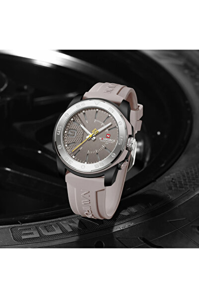 Naviforce 7112 Ανδρικό Ρολόι Γκρι – Σχεδιασμός Στρατού, Πολλαπλές Λειτουργίες, Ανθεκτικό στους Κραδασμούς, 3ATM