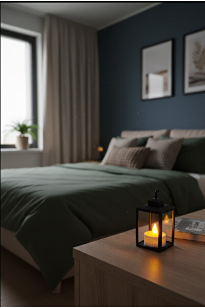 Kanem3D Camsız Fener Led Mumluk