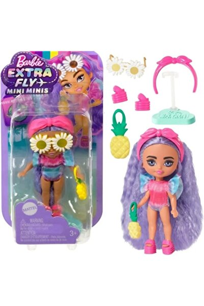 mattel Păpușă de plajă Extra Fly Mini Minis (Mattel) - Păpușă de plajă de călătorie