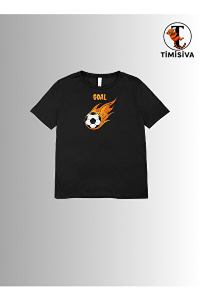 TİMİSİVA Μπλουζάκι Unisex oversized FOOTBALL BALL με τύπωμα βαμβακερό κοντομά...