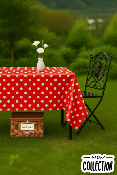 Soft Kare Pvc Fiber Tablecloth – Wipeable, Waterproof, Modern Pattern, for Kitchen and Dining Table