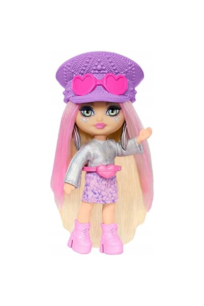 Barbie Păpușă Extra Fly Mini Minis, Hippie, 8,3 cm, 3+ ani