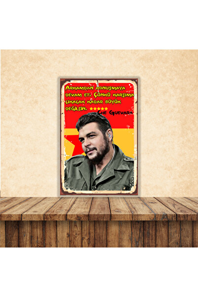 HD POSTER Che Guevara Sözleri Temalı 20 x 30 CM MDF Duvar Tablosu 85