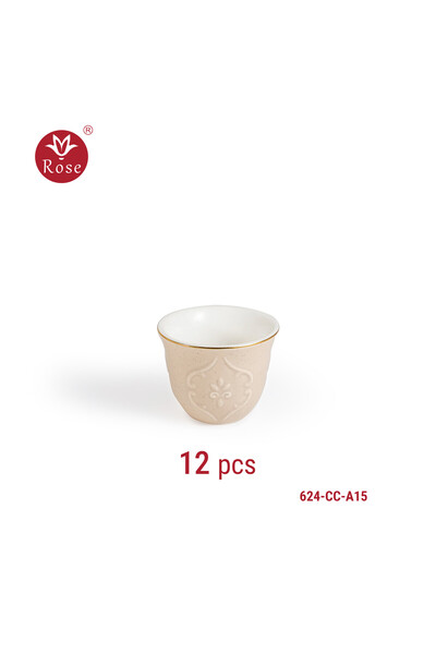 Rose 38-piece tea and coffee serving set with a distinctive classic rose pattern