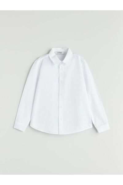 LC Waikiki Cămașă LCW ECO Basic cu mânecă lungă pentru băiat