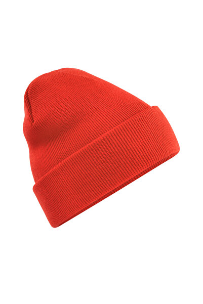 RONIC X Simple knitted hat, unisex, bright red, universal size