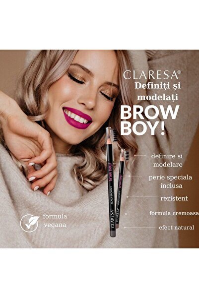Claresa Eyebrow pencil Brow Boy! no.11, Black-Brown