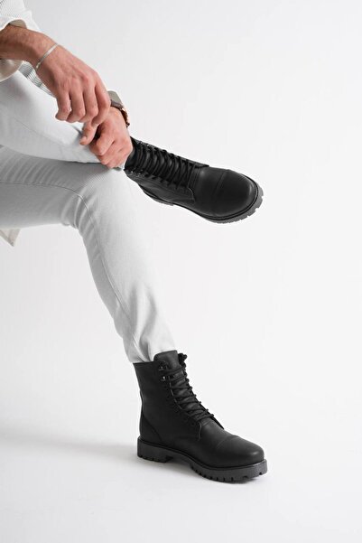 BESKAR Ανδρικές μπότες casual KB X22 Kuback Charcoal Skin