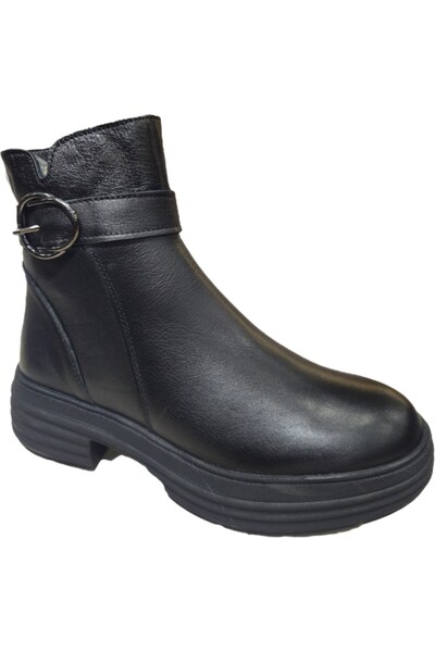 Voyager Genuine Leather Thick Non-Slip Sole Women's Boots with Buckle Accessories Z326