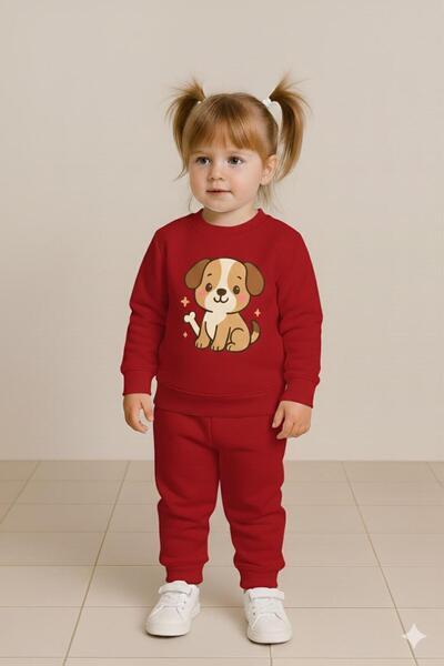 playwear Παιδικό φούτερ με λαιμόκοψη κουκούλα, unisex, με στάμπα κουταβιού, 3...