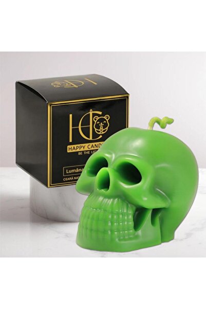 Happy Candles Lumanare din ceara de albine, Craniu, Halloween