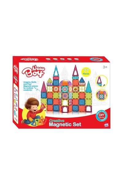 New Boy مجموعة مغناطيسية إبداعية (77 قطعة)