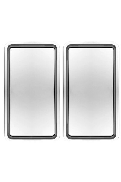 Atlas Mutfak صينية تقديم مسطحة معدنية مستطيلة الشكل باللون الفضي من الفولاذ ا...