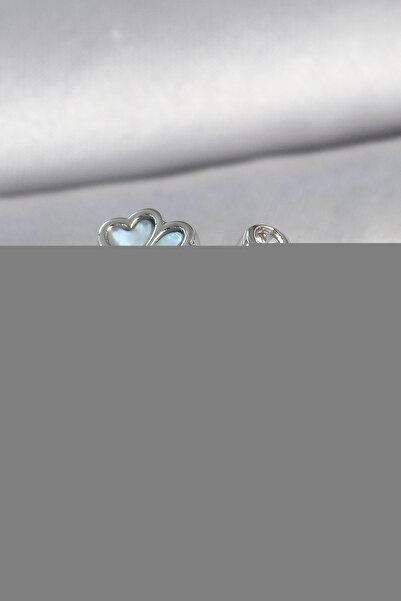 Skygo خاتم نسائي نحاسي فضي اللون أزرق مطلي بالمينا البرسيم موديل حجر الزركون ...