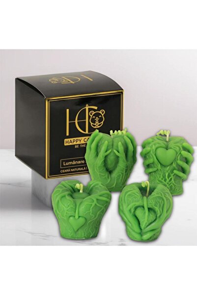 Happy Candles Beeswax Candles, Haunted Hearts Set, Halloween