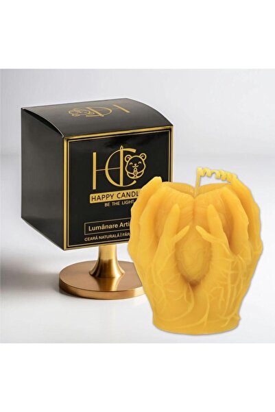 Happy Candles Beeswax Candle, Haunted Heart, Model 3, Halloween