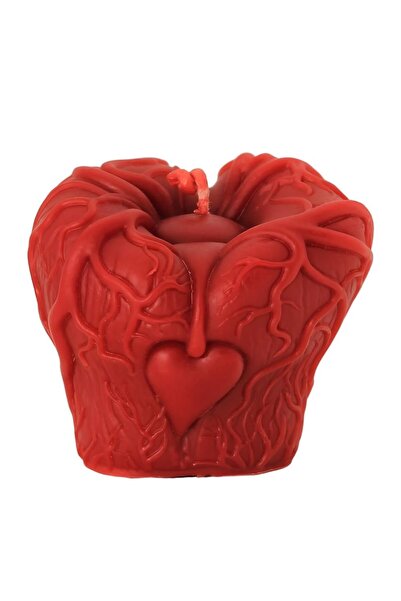 Happy Candles Beeswax Candle, Haunted Heart, Model 1, Halloween