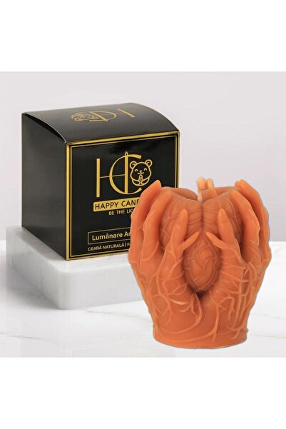 Happy Candles Lumanare din ceara de albine, Inima Bantuita, Model 3, Halloween