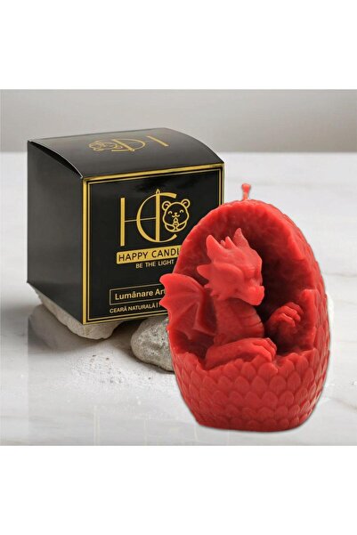 Happy Candles Lumanare din ceara de albine, Oul Dragonului, Halloween