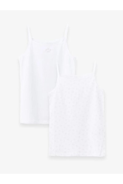 LC Waikiki Square Neck Floral Girl's Tank Top 2-Piece (W4)