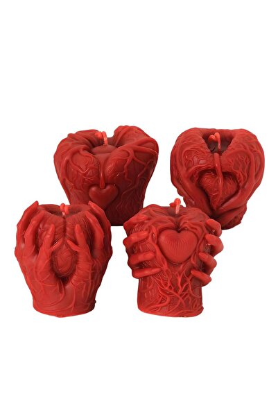 Happy Candles Beeswax Candles, Haunted Hearts Set, Halloween