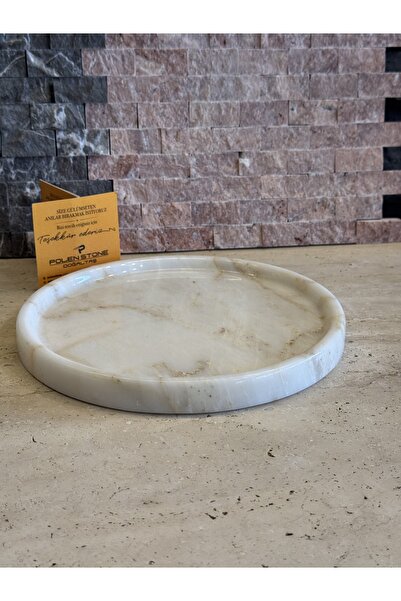 Polen Stone Bal Marble Presentation Tray – 24 cm