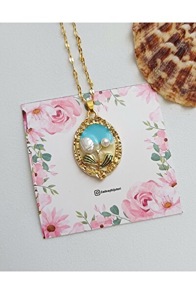 stainless steell Çiçek Sanat kolye