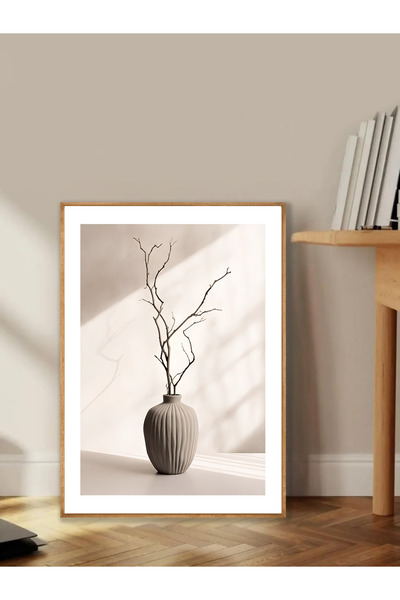 Tuba Decor Tablo dintr-o singură bucată cu rame din lemn pentru sufragerie, s...