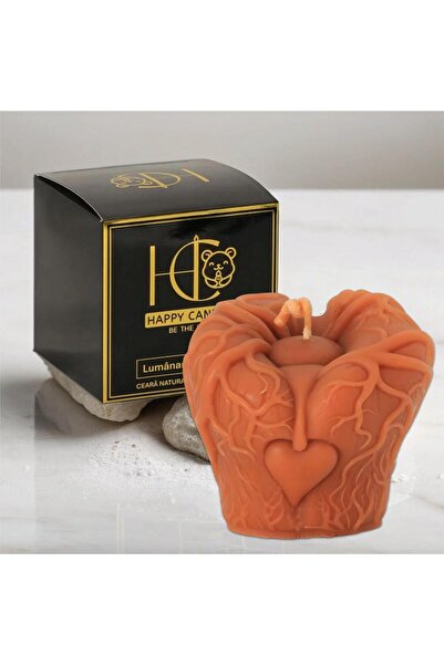 Happy Candles Beeswax Candle, Haunted Heart, Model 1, Halloween