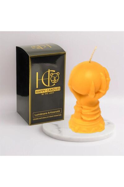 Happy Candles Lumanare parfumata din ceara de soia, Globul Vrajitoarei, Placinta de dovleac, Halloween