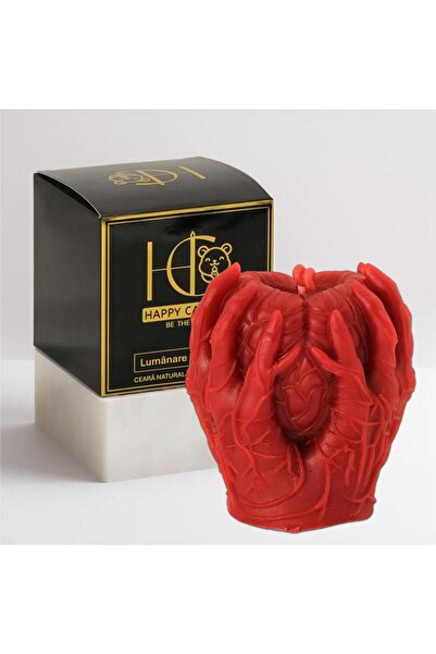 Happy Candles Beeswax Candle, Haunted Heart, Model 3, Halloween