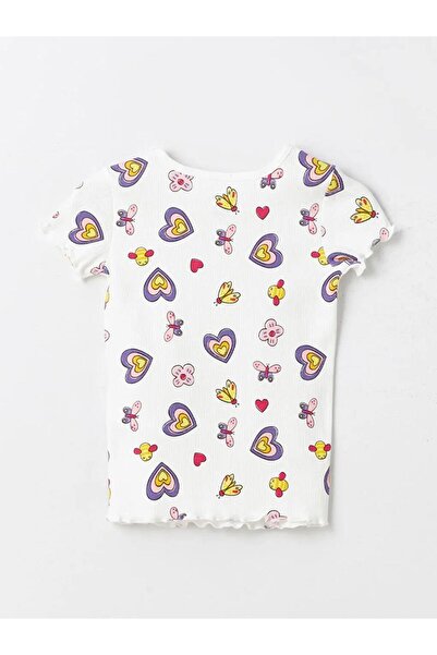 LC Waikiki Crew Neck Short Sleeve Printed Baby Girl Pajama Set (S4)